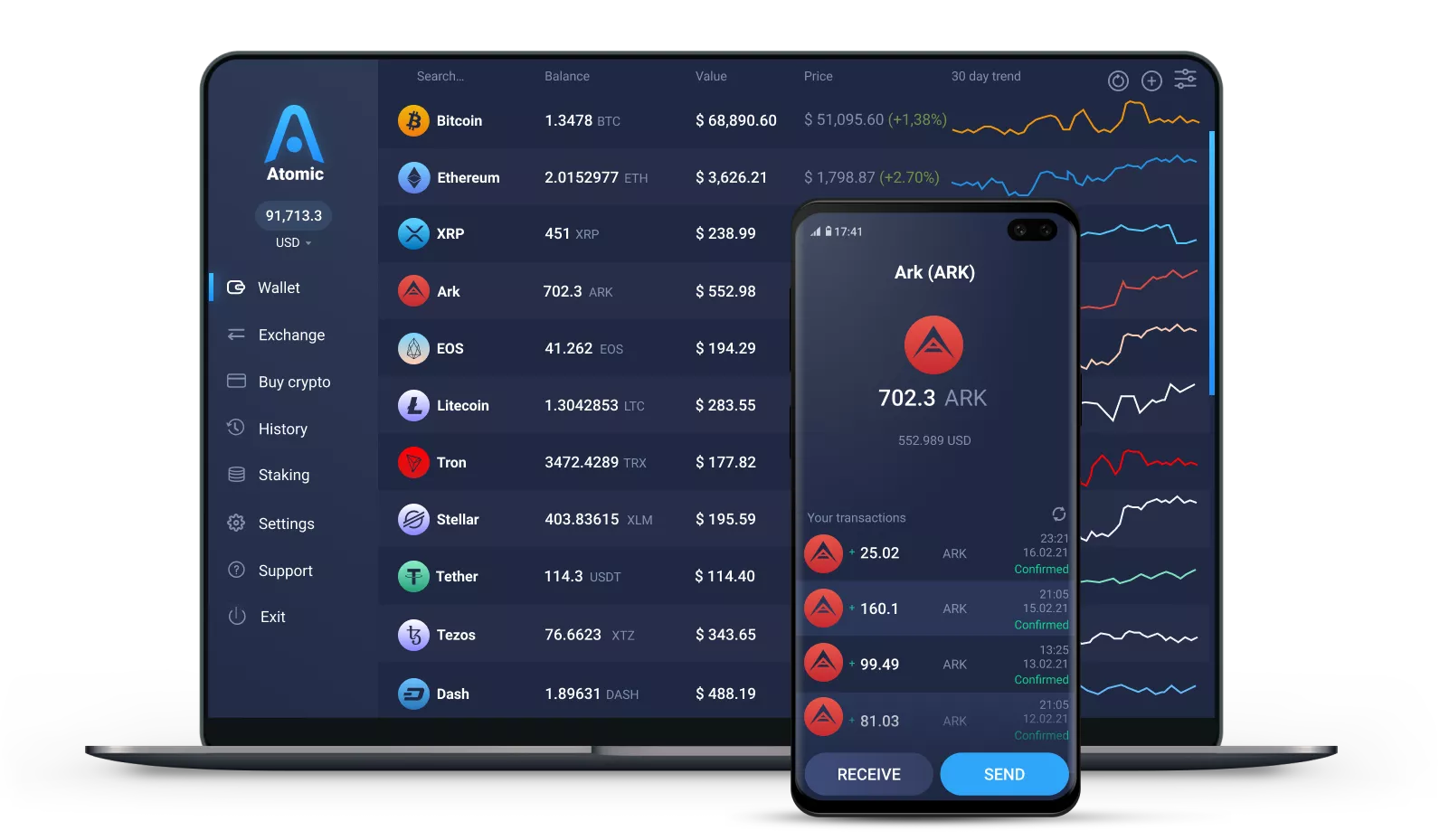 ARK Wallet - Compatible third-party wallet | Ledger