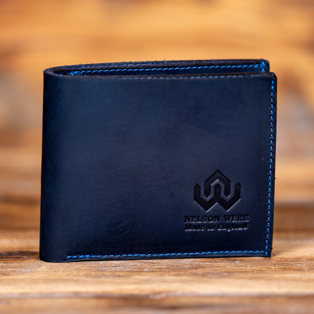 Blue Leather Wallet | Fantini Pelletteria