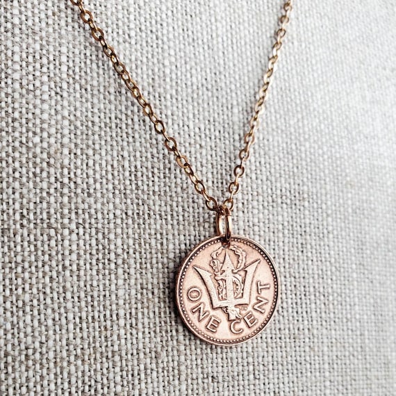 Ukraine/Brass Trident Pendant — Cha-Ching Coin Jewelry