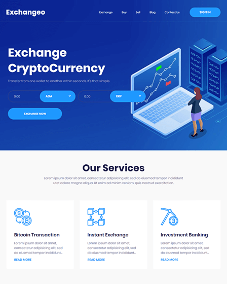 Nishue - Cryptocurrency Exchange Script PHP | InkThemes