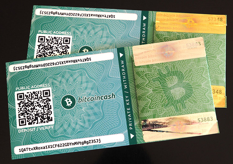 Paper wallet for Bitcoin