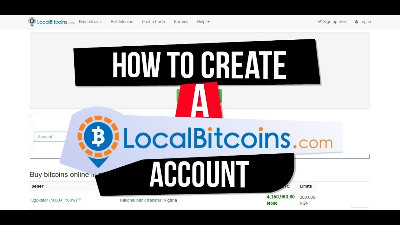 LocalBitcoins: Registration, Login Trade, Review - Coin Post