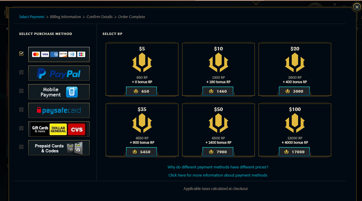 League of Legends RP Prices Are Increasing