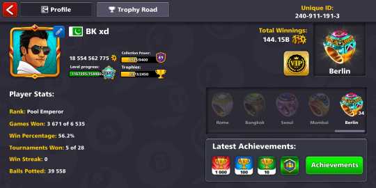 8 Ball Pool Accounts for Sale | Csgosmurfkings