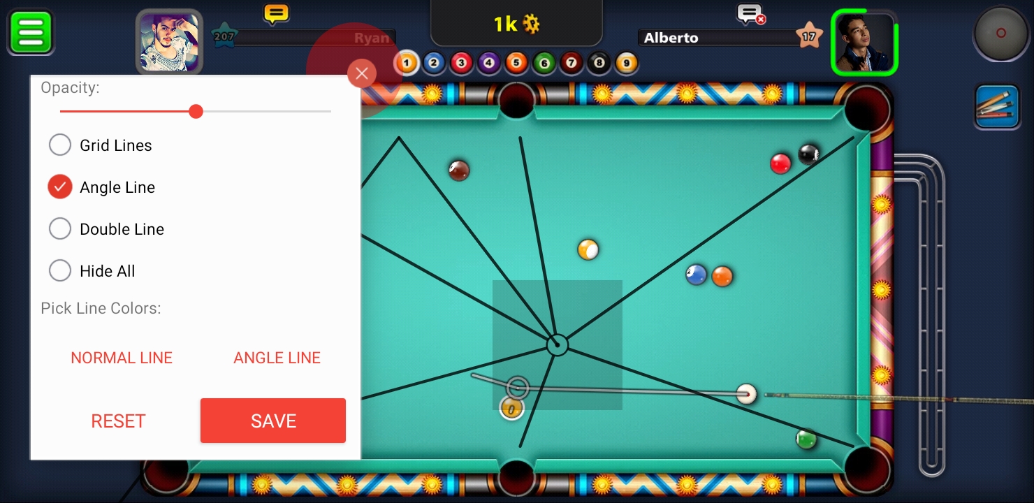 Download 8 Ball Pool MOD APK vbeta1 (Long Line) For Android