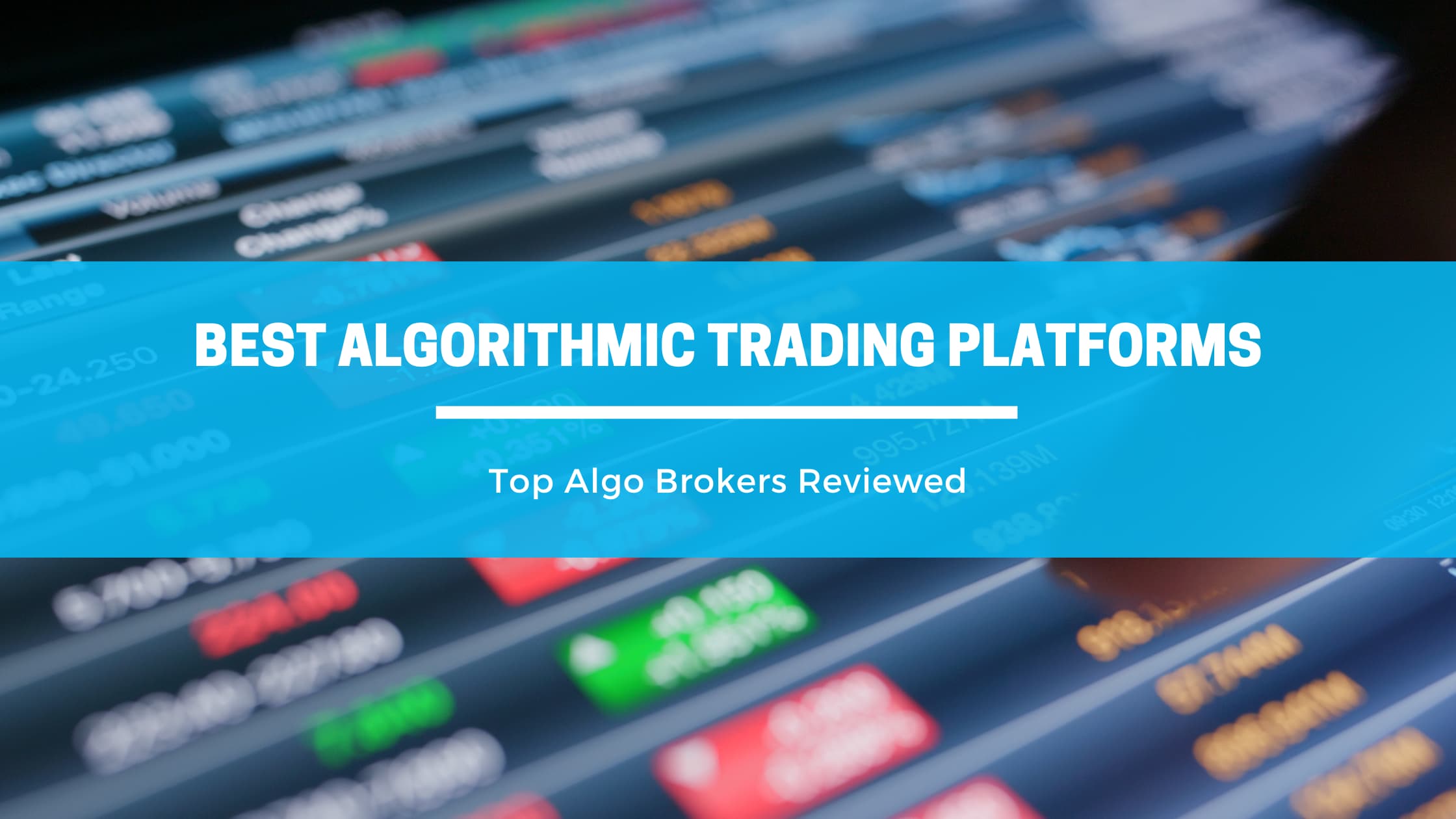 Best Algorithmic Trading Platforms Canada 