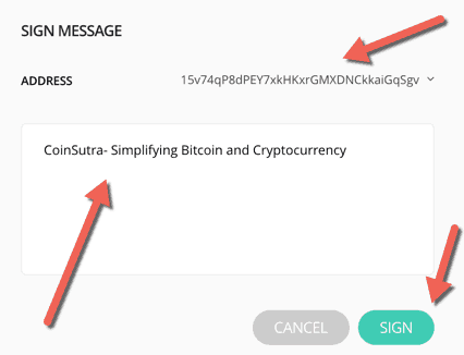 How can I sign a message? - Bitonic