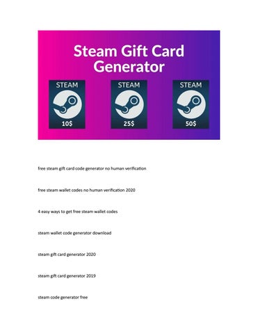 How To Get Steam Game Codes Free — Code Steam Wallet Free 