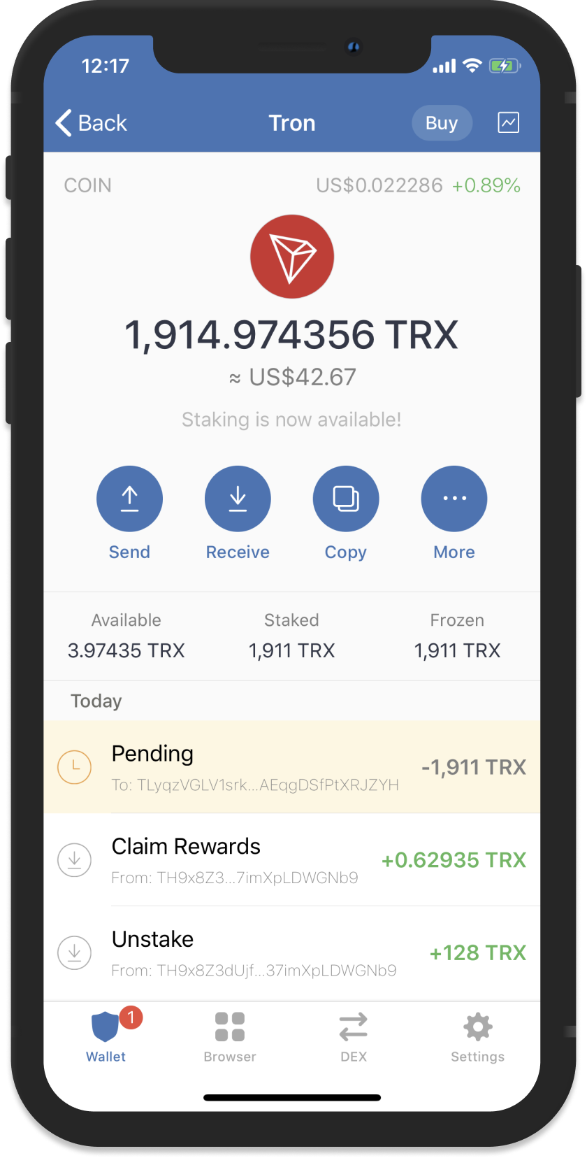 TRX to TWT Exchange | Convert TRON to Trust Wallet Token on SimpleSwap