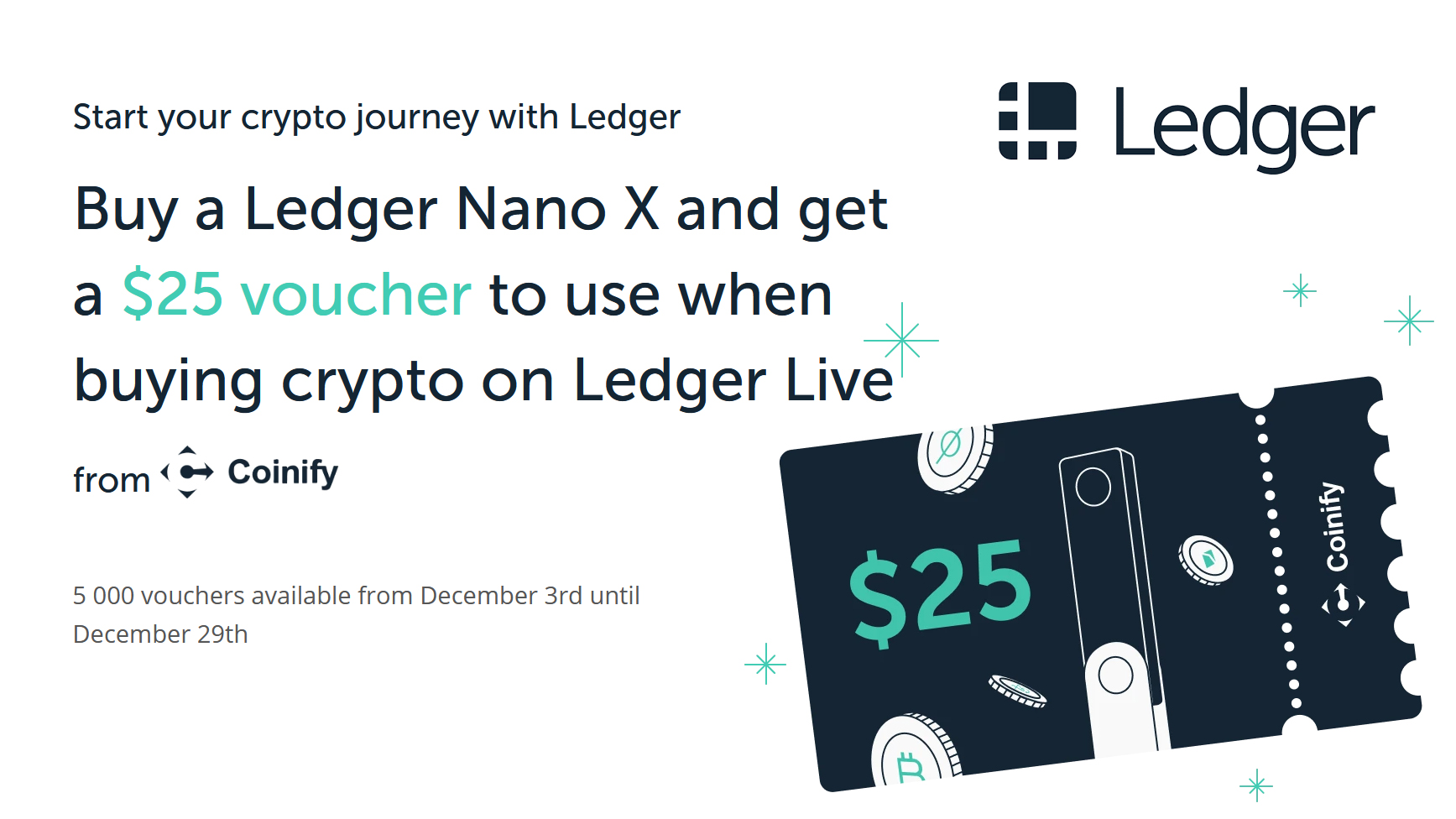 Ledger Nano S Offers Exclusive 30% Discount