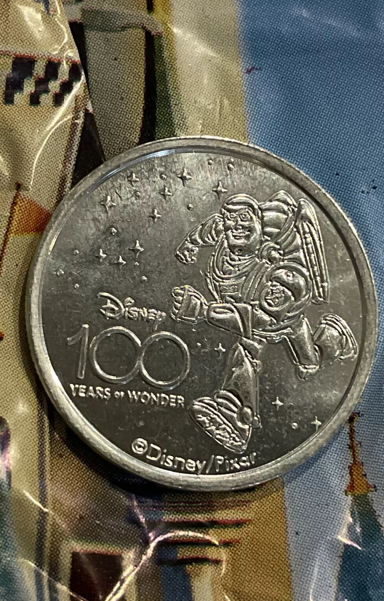 TOY STORY Buzz Disney Magical Years Small Gold Coin 10$ Solomon Islands 