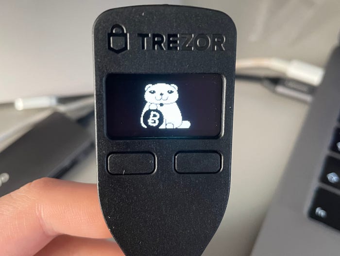 How do I set up a Trezor Model One?