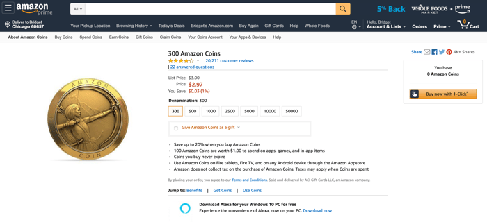 Amazon Coins Lets Customers Gift Apps, Games and In-App Items - Payments Afrika