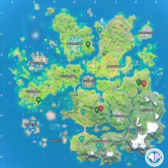 Fortnite: Season 4 Week 6 XP Coin Locations