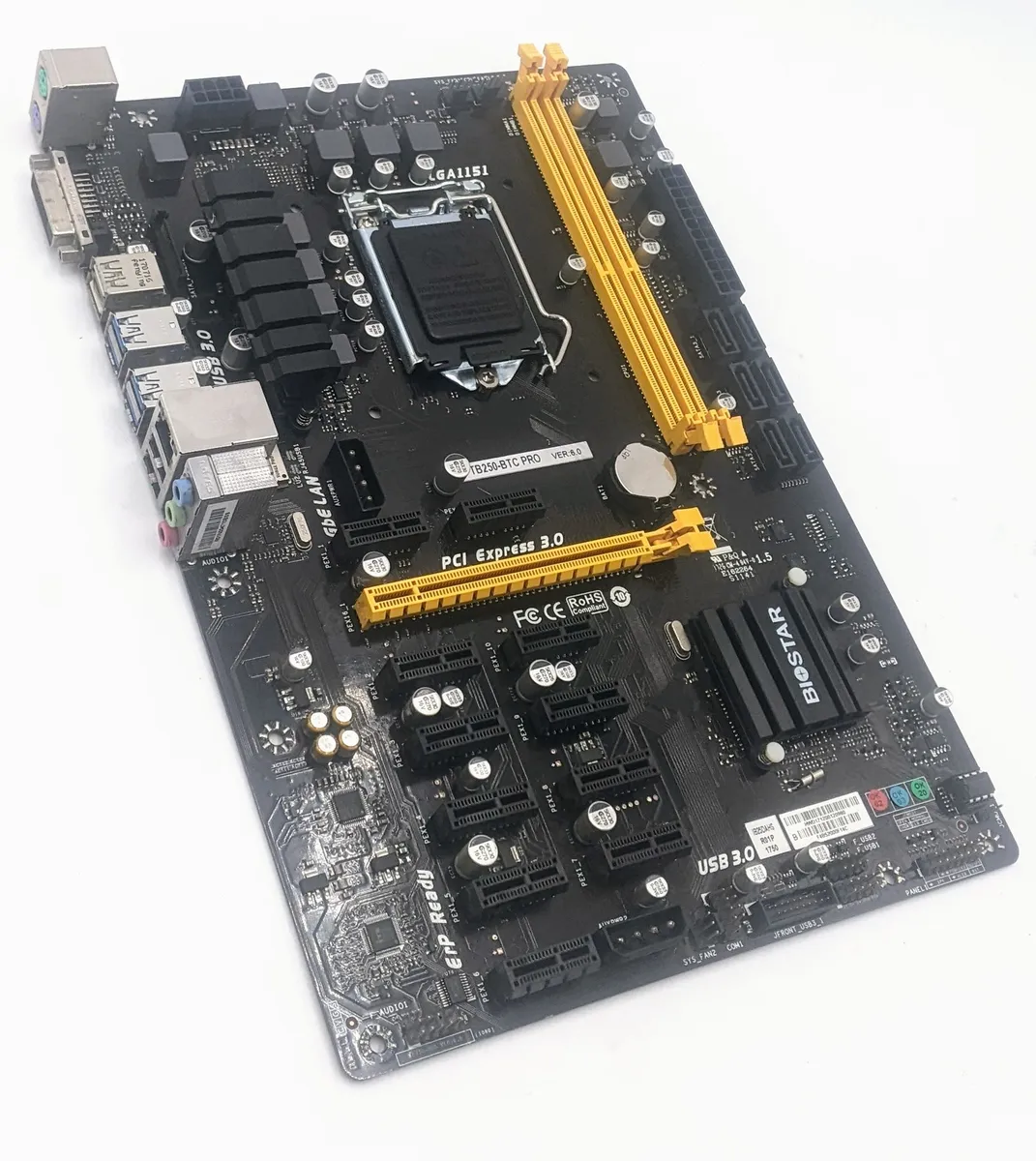 BIOSTAR MOTHERBOARD TBBTC Ver. 6.x FOR MINING - Mojitech