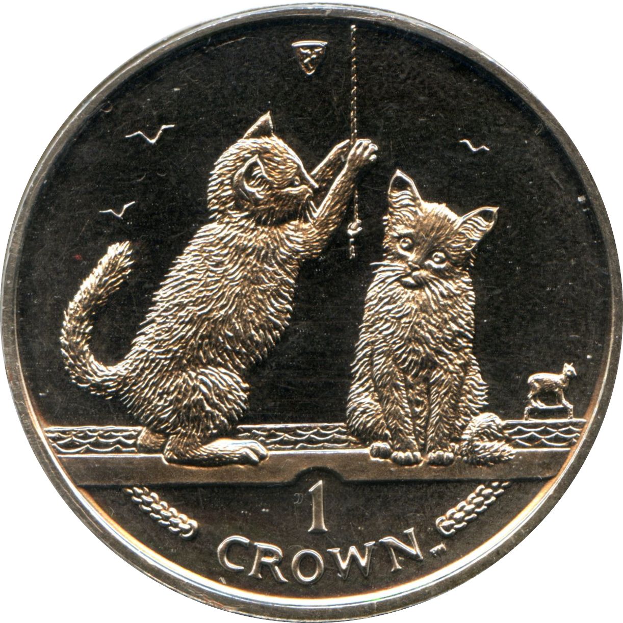 1 Crown - Elizabeth II (New York Alley Cat; Silver) - Isle of Man – Numista