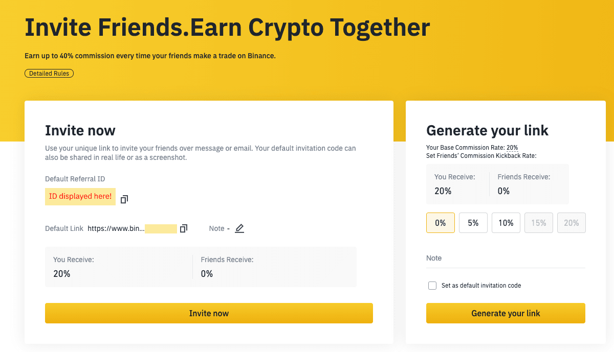 Binance Referral ID in ASYQFPUG (20% OFF + bonus)