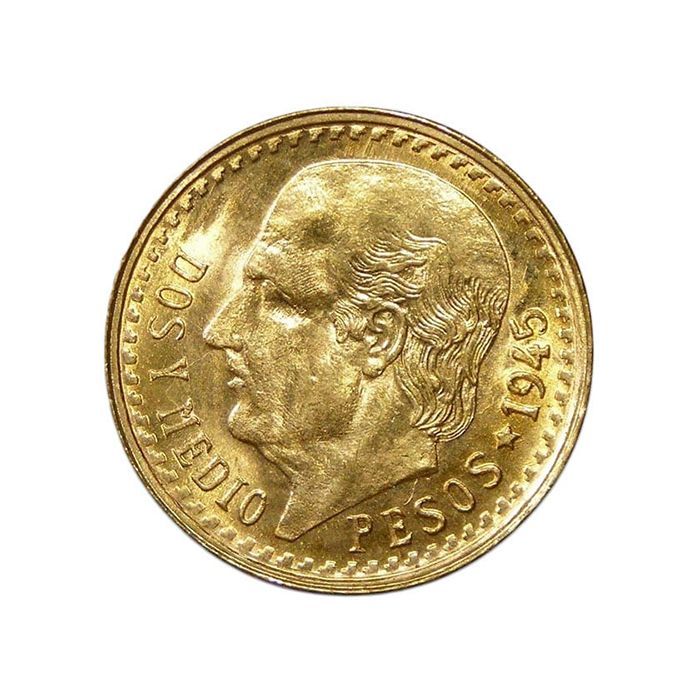 Compare prices of Mexico Gold 2 1/2 Pesos from online dealers