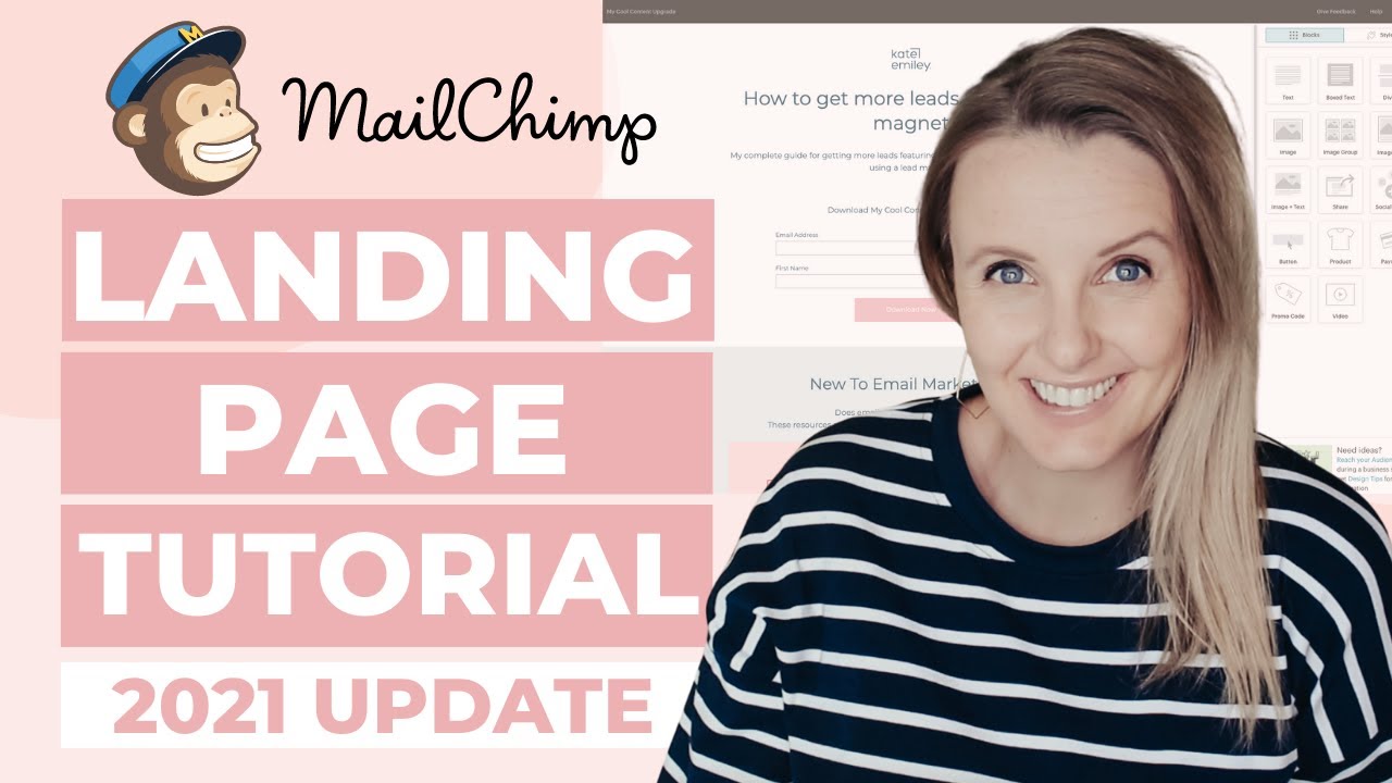 How to Create a Landing Page - Video Tutorial - MailerLite