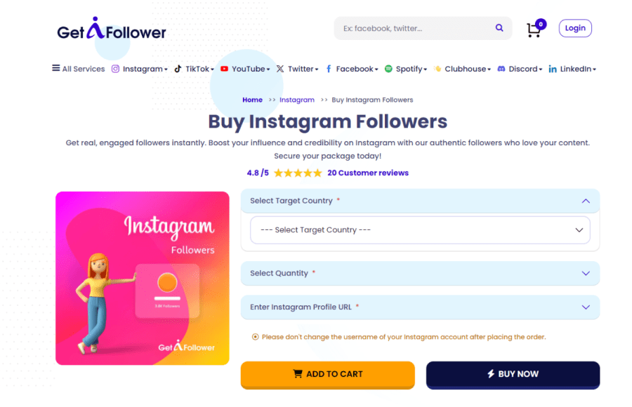 Buy Instagram Real Followers | Buy Targeted Instagram Followers