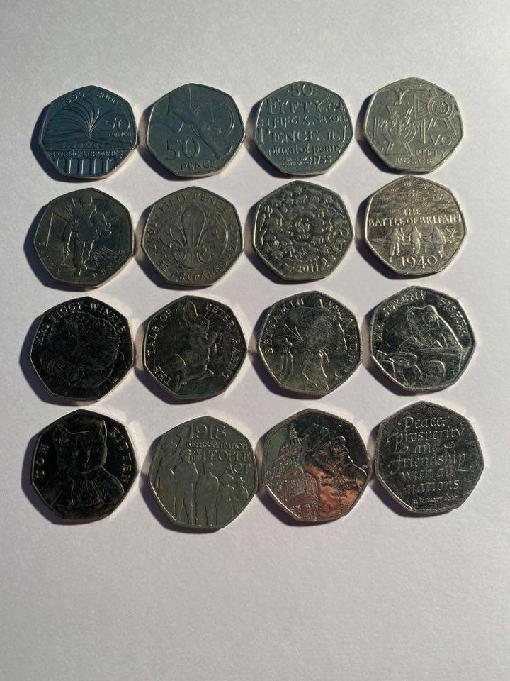 Check your change - the rare 50p coins sold for £ on eBay