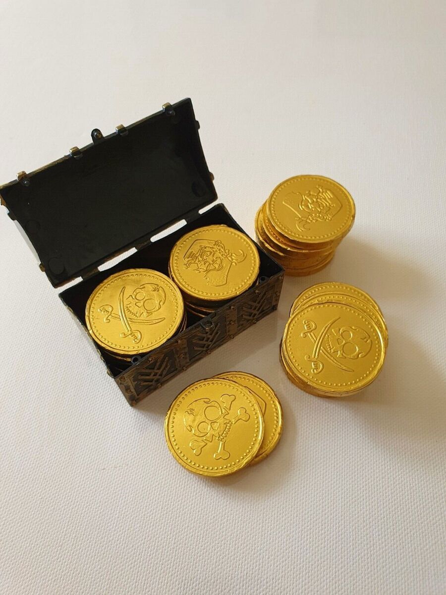 Pirate Chocolate Treasure Coins (Net with 7 coins) online bestellen | Party Spirit