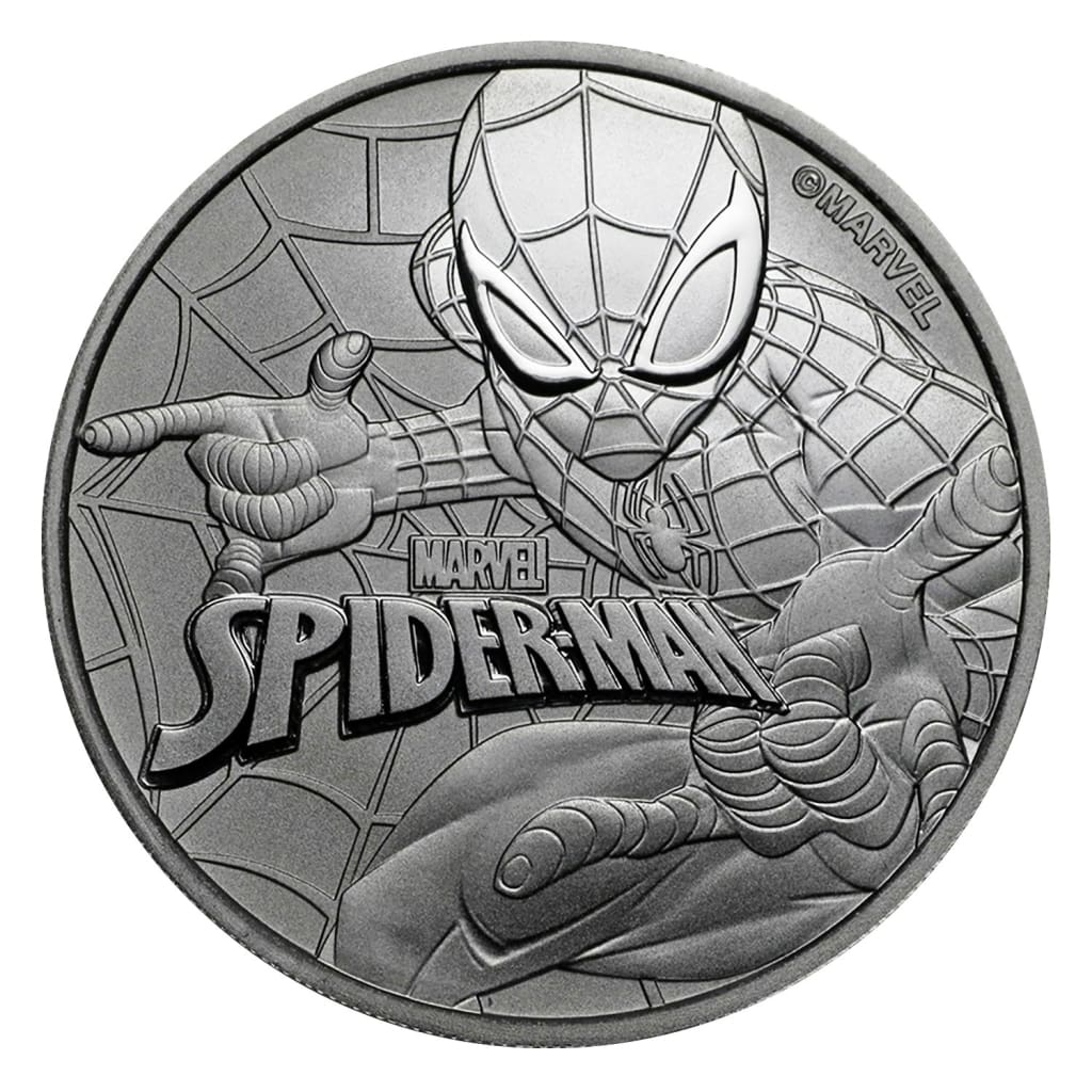 SPIDER-MAN Web-Slinger 1 oz Silver Coin $2 Niue -