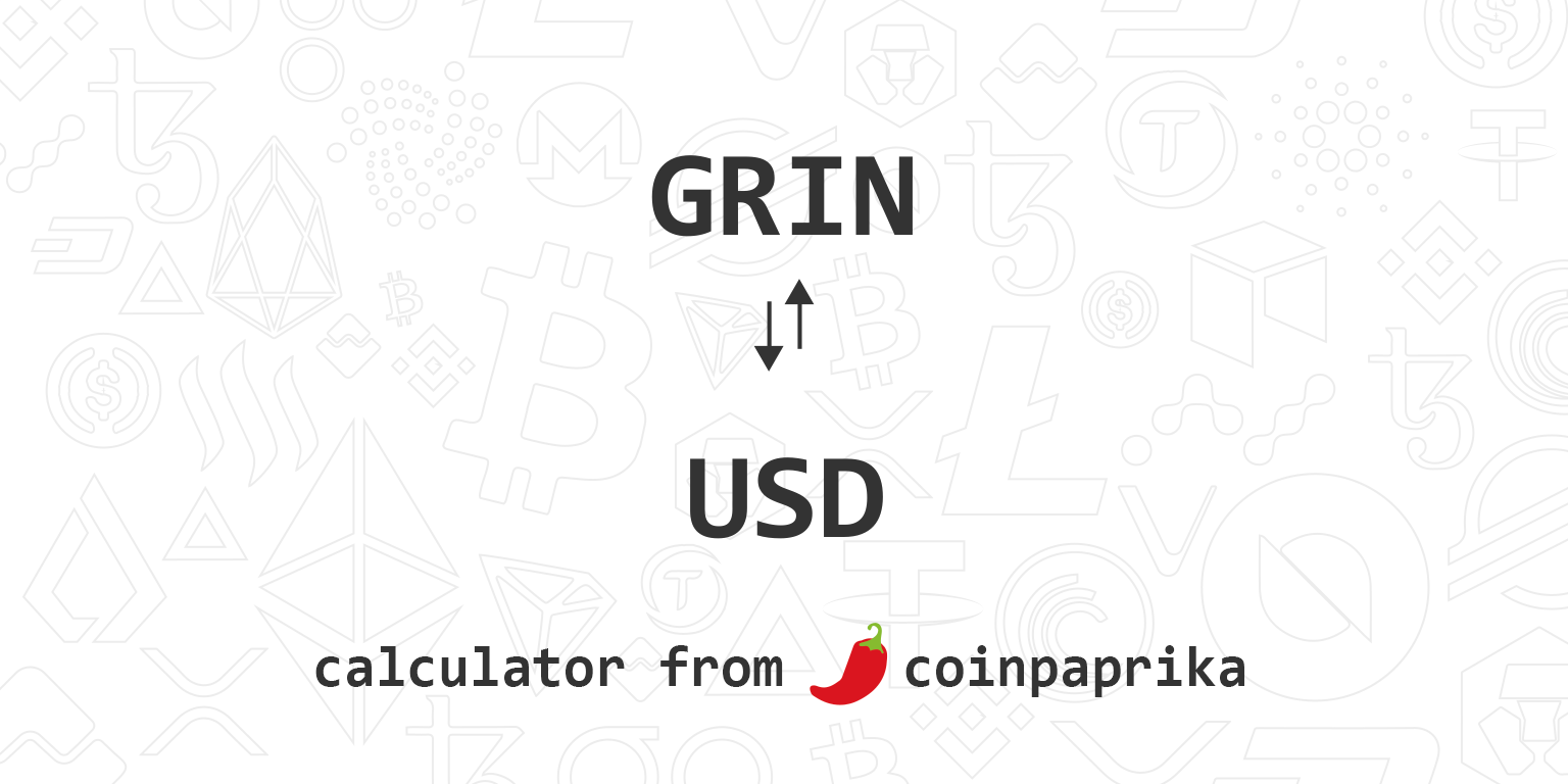 Grin USD (GRIN-USD) Cryptocurrency Profile & Facts - Yahoo Finance