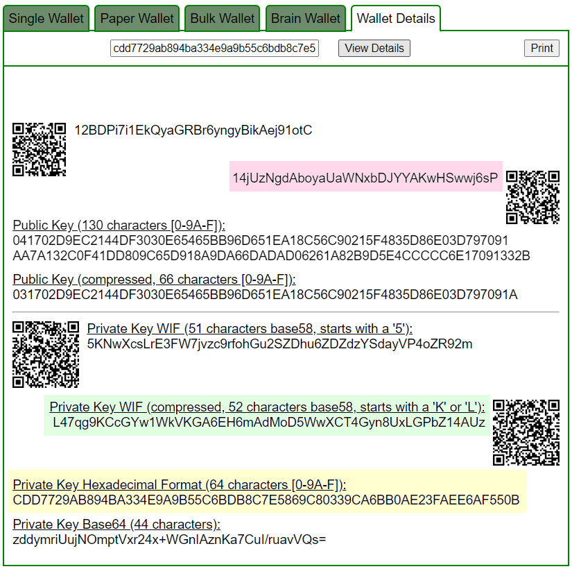 Generate bitcoin address from private key · GitHub