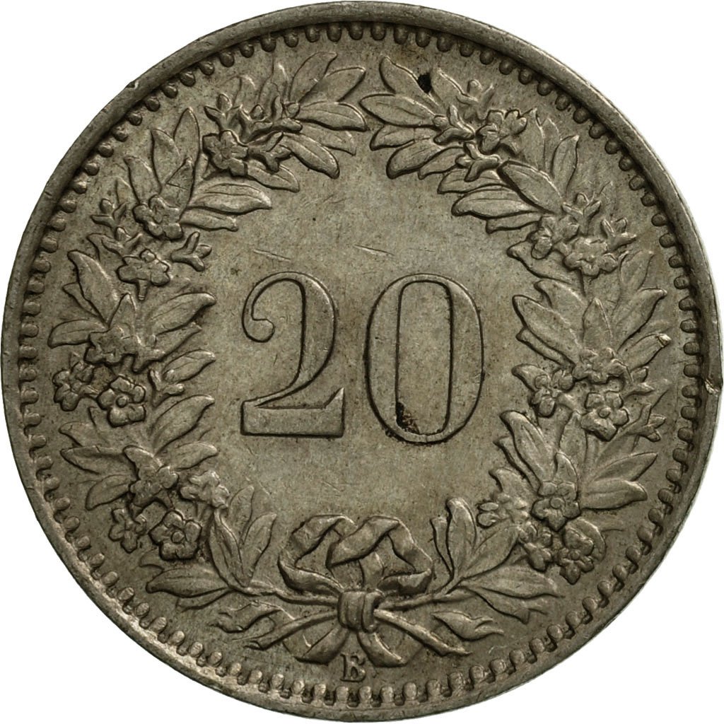 Twenty Centimes (Rappen) , Coin from Switzerland - Online Coin Club