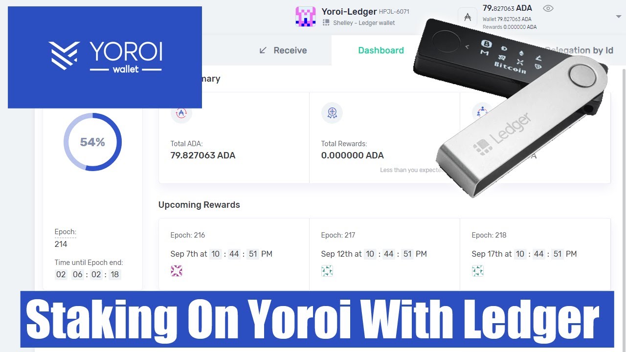 Staking with Ledger Nano in Yoroi