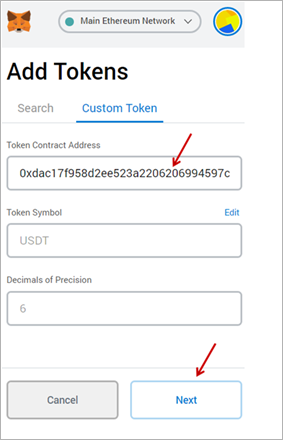 How To Add USDT To MetaMask