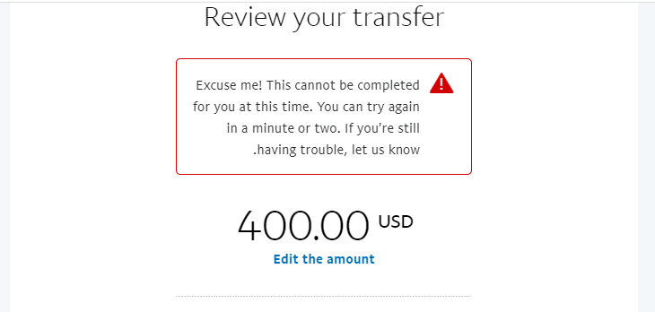 Payment denied - PayPal Community