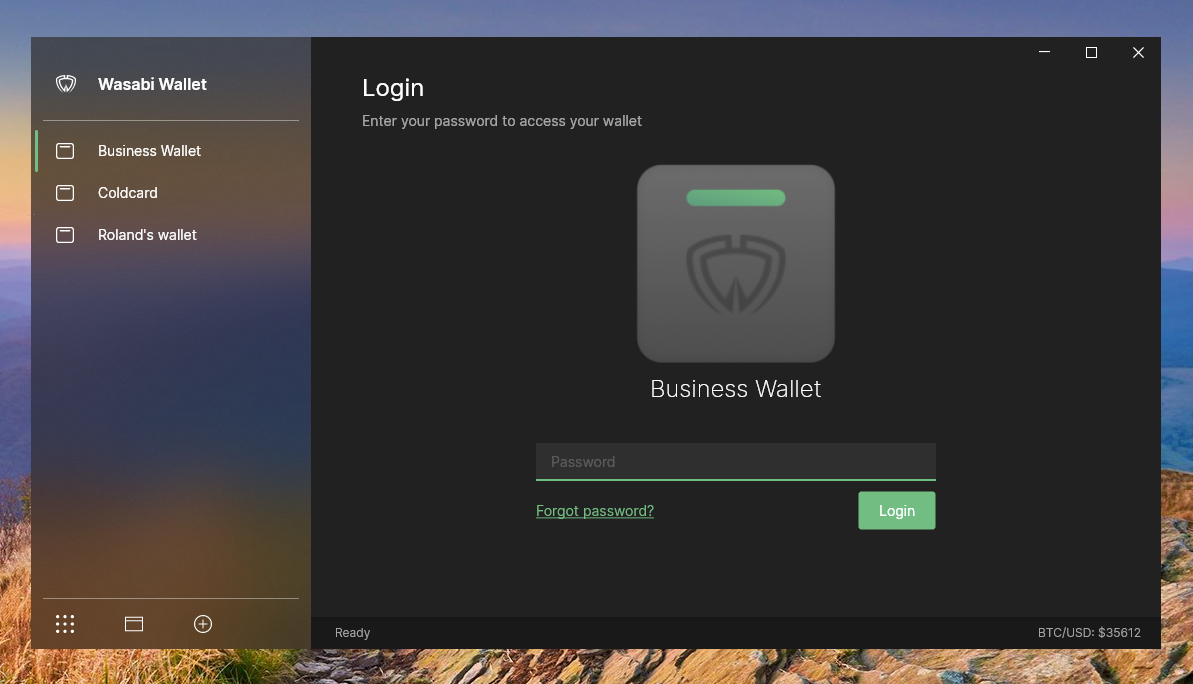 Password wallet recovery wasabi