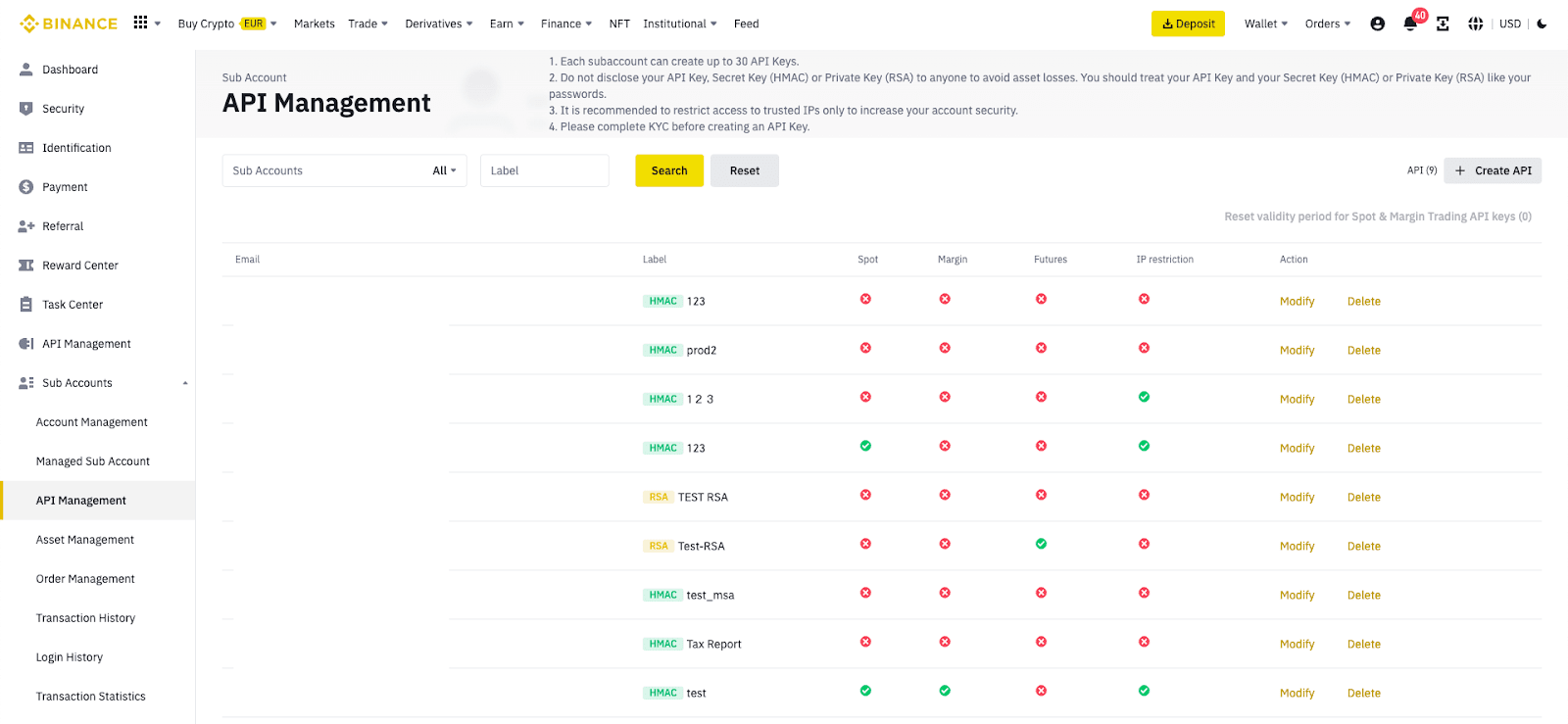 Subaccount transfer - Withdrawal API - Binance Developer Community