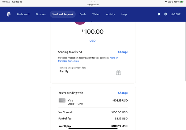 Why can I no longer send friends and family payments to Business accounts? | PayPal US