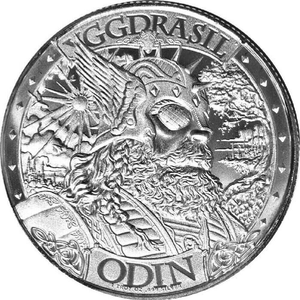 Odin Universal Gods 5 Oz Silver Coin 10$ Niue : cryptolive.fun: Toys & Games