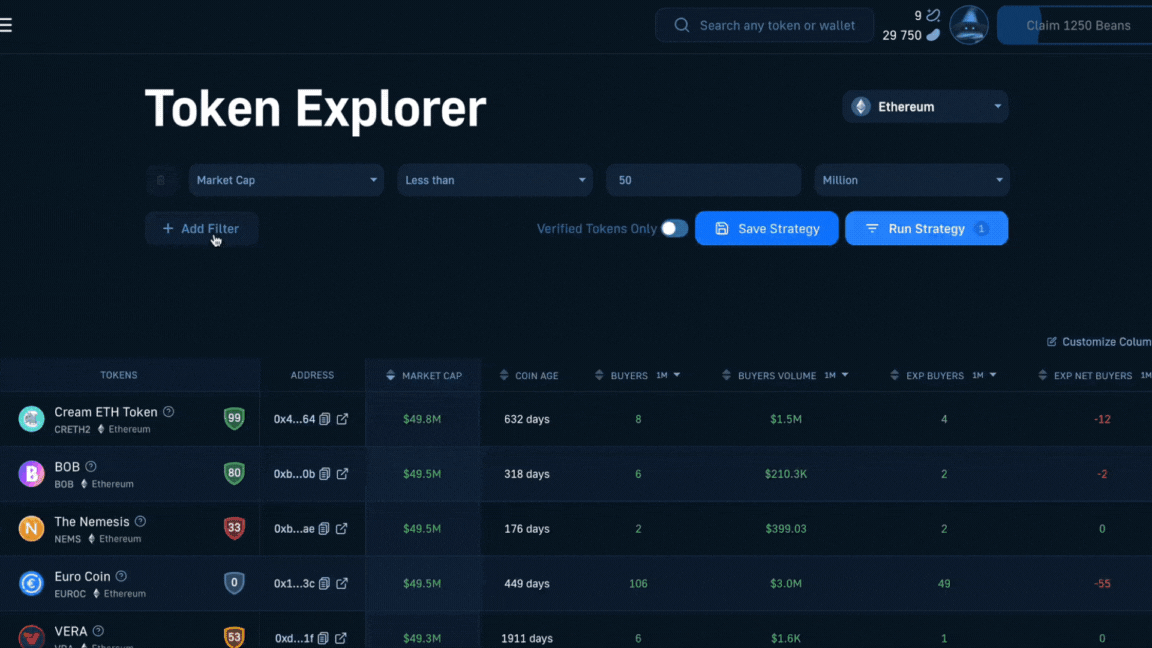 Real-time Crypto Scanners - cryptolive.fun