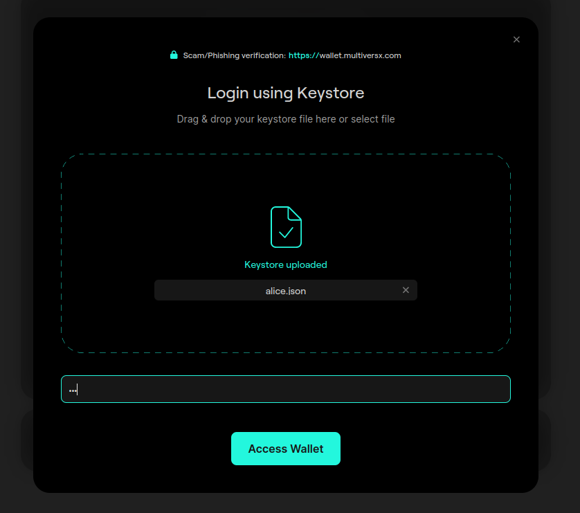 What happens if I forget the password to decrypt a .json file?