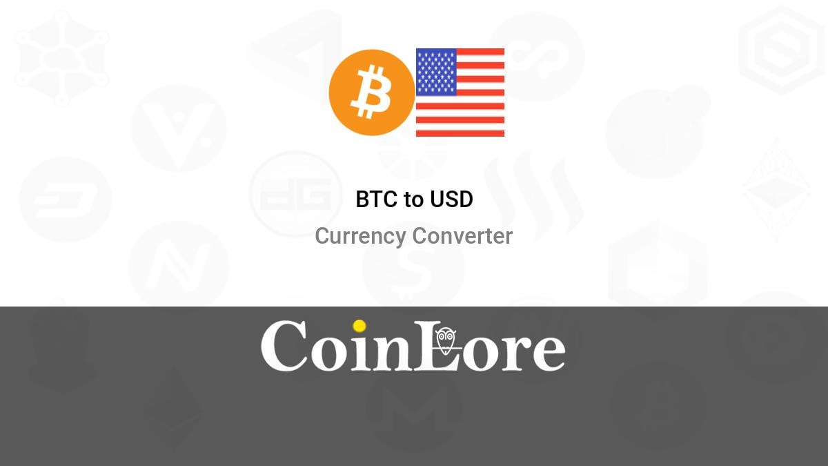 Convert BTC to USD - ADVFN