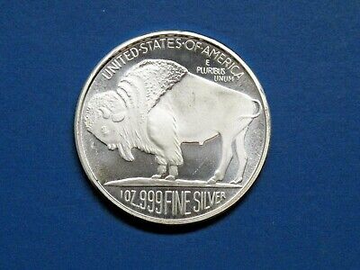 1 oz Fine Silver Round - Buffalo/Indian Head - Monarch Precious Metals