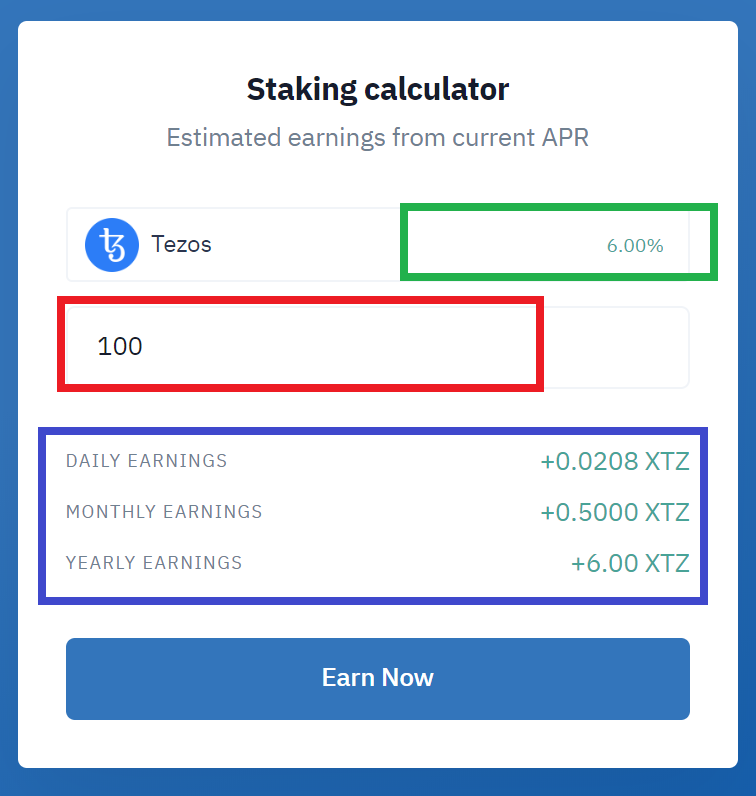 Crypto Staking Calculator (APY%) - Datawallet