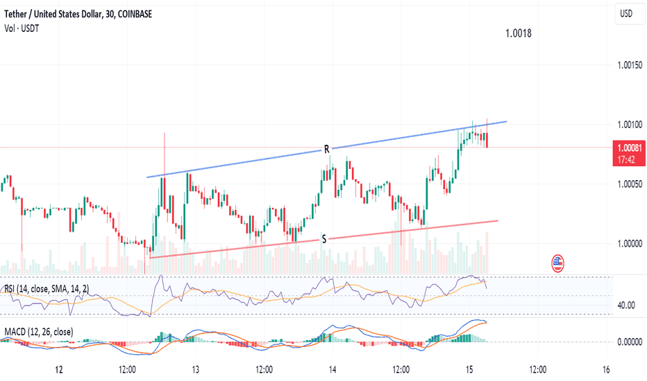 Tether Price Chart — USDT USD — Indicators and Signals — TradingView — India