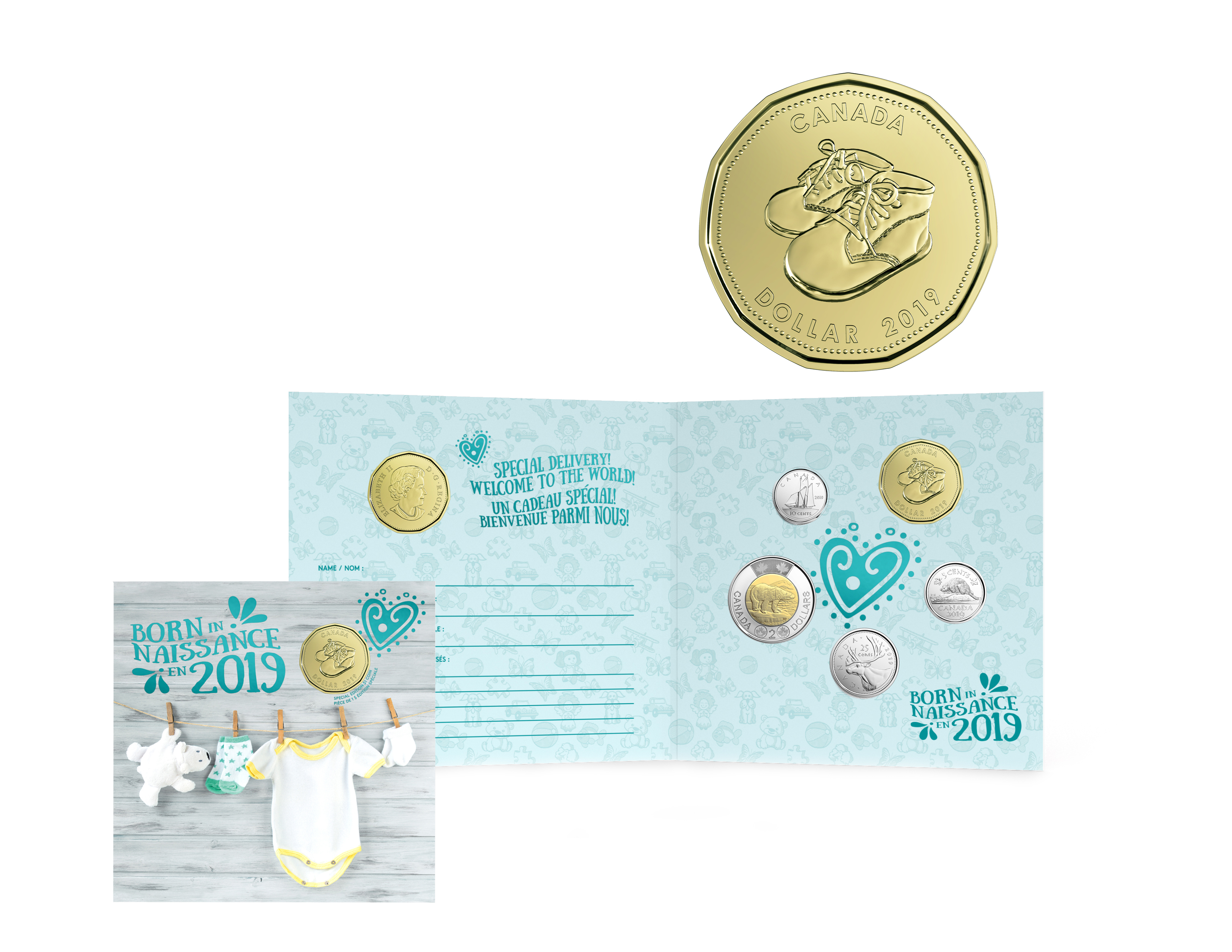 Baby Birthyear Coin Set Keepsake - Coins of America