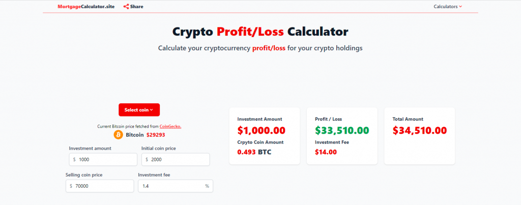 Free Bitget Token (BGB) Profit Calculator