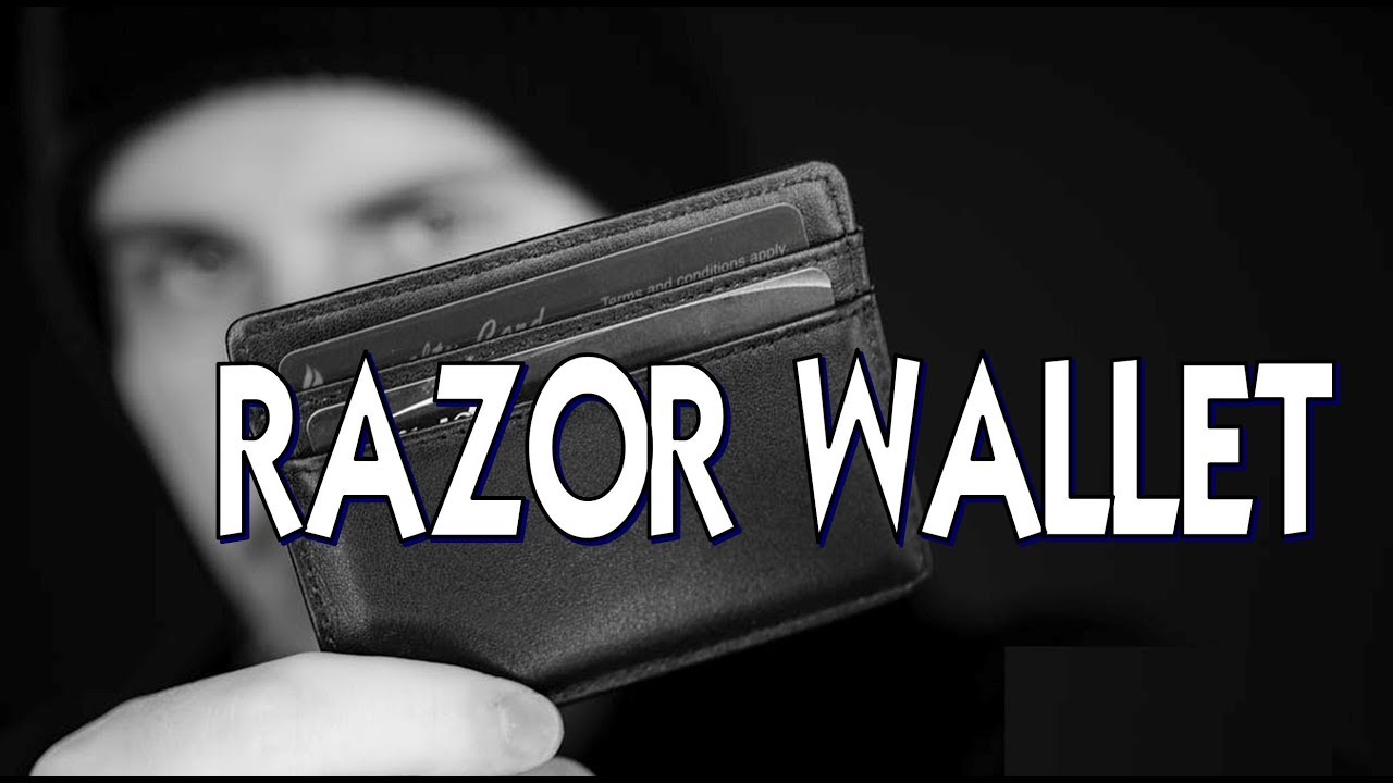 Razor Wallet by Dee Christopher Black