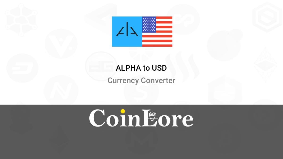 Alpha Coin Price Today US | APC to USD live, Charts, Market Cap, News - Sahi Coin