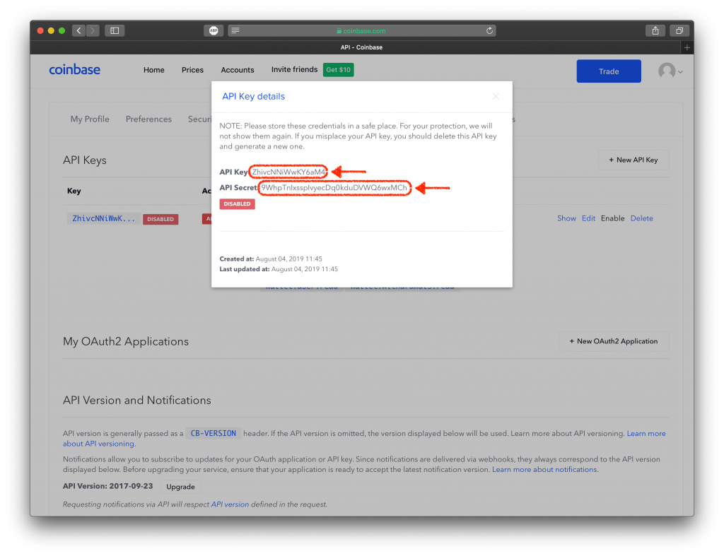 How To Use Your Coinbase API Key [Full Guide] - Crypto Pro