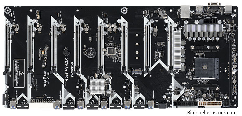 The new motherboard for mining AsRock X Pro BTC+