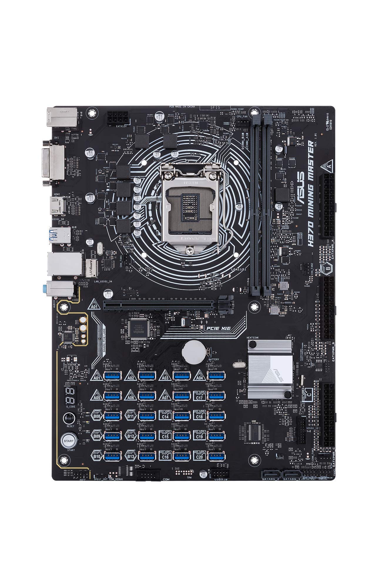 ASUS H MINING MASTER Prime Desktop Motherboard - Intel Chipset - Socket H4 LGA | Exxact